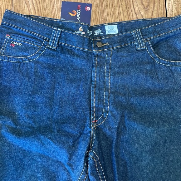 LAPCOFR Flame Resistant Jeans 100% Cotton Men’s 40 x 32 Industrial Workwear - Picture 5 of 5
